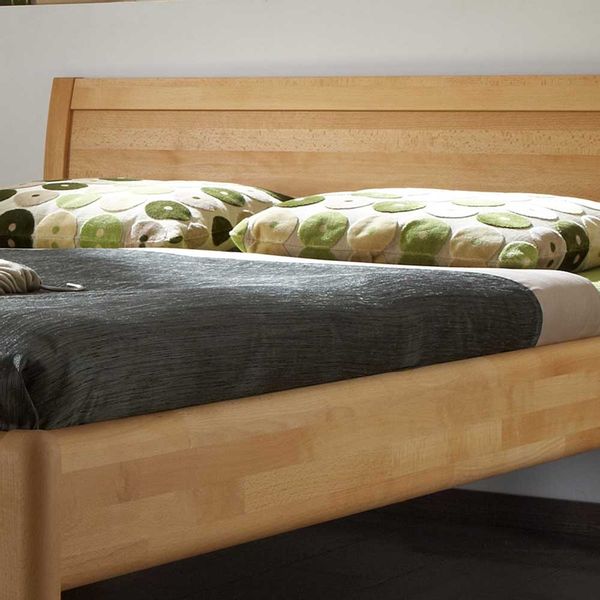 Bettkombination Buche massiv geölt einer Nachtkommode (zweiteilig) günstig online kaufen
