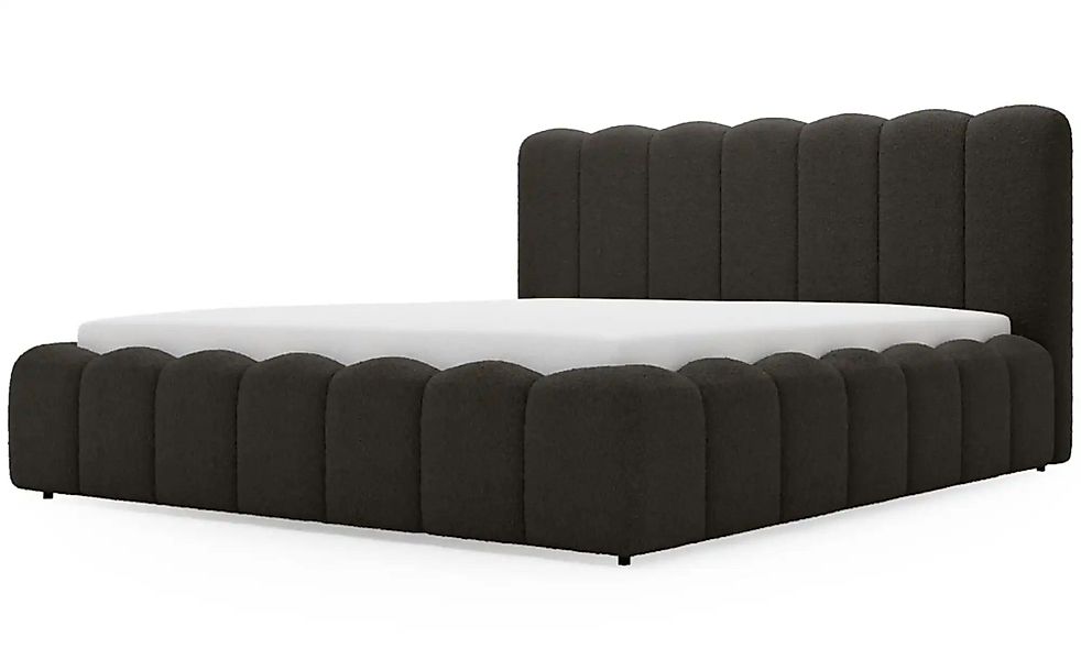 Polsterbett mit Stauraum Smile ¦ schwarz ¦ Maße (cm): B: 184 H: 107 Betten günstig online kaufen