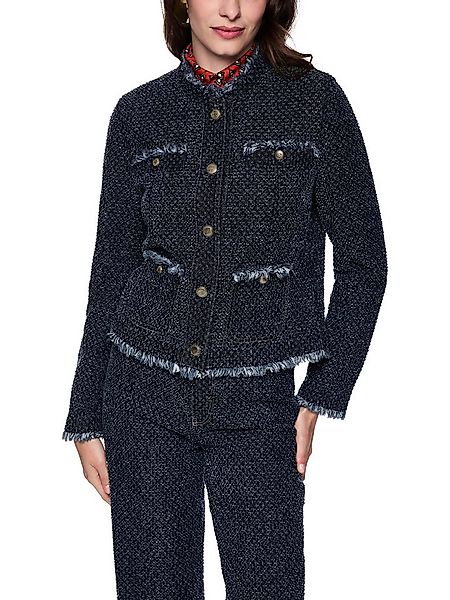 Marc Cain Kurzjacke Prairie Muse Premium Damenmode Couturige Jacke in Tweed günstig online kaufen