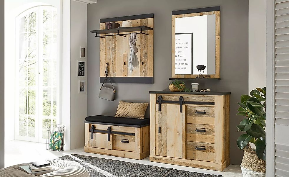 Garderobenpaneel  Sintra ¦ holzfarben ¦ Holzwerkstoff foliert ¦ Maße (cm): günstig online kaufen