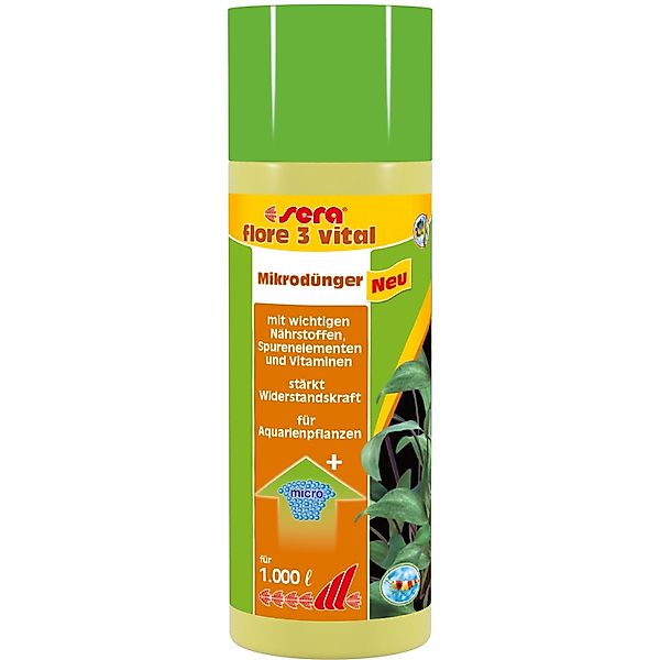 Sera Systemdünger Flore 3 Vital 250 ml günstig online kaufen