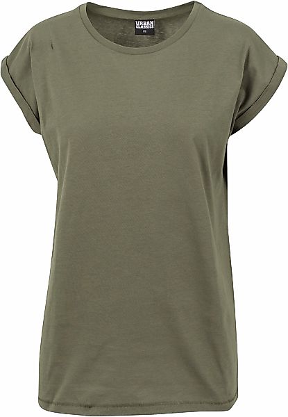 URBAN CLASSICS Kurzarmshirt "Urban Classics Damen Ladies 3/4 Contrast Ragla günstig online kaufen