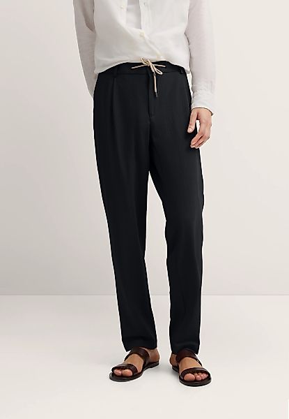 bugatti Anzughose "Seersucker" mit Bundfalte und Stretch-Funktion günstig online kaufen