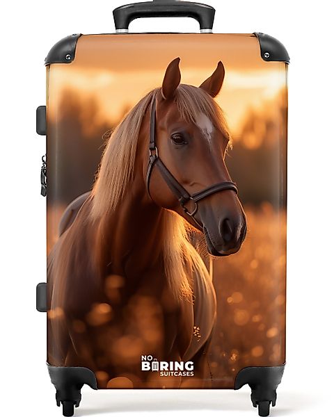 NoBoringSuitcases.com© Hartschalen-Trolley Braunes Pferd auf der günstig online kaufen