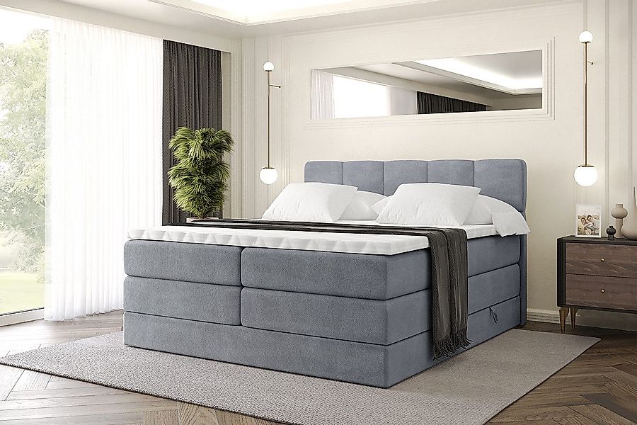 ALTDECOR Boxspringbett LIRO KING (Multipocket-Matratze H4, günstig online kaufen