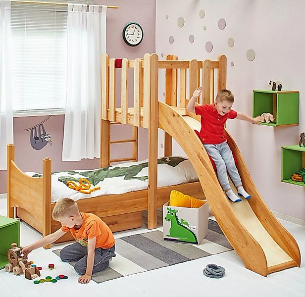 BioKinder - Das gesunde Kinderzimmer Kinderbett Noah, 90x200 cm mit Spieltu günstig online kaufen