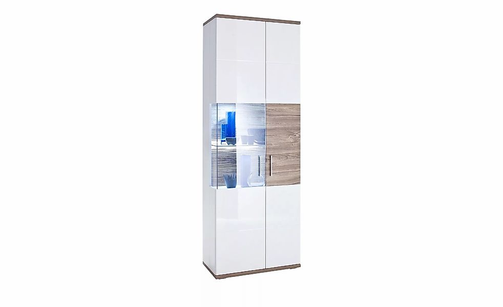 uno Vitrine  Zypern ¦ weiß ¦ Maße (cm): B: 70 H: 199 T: 37.0 Schränke > Vit günstig online kaufen