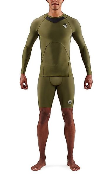 Skins Langarmshirt Funktionsunterwäsche 3-Series (enganliegend) khakigrün H günstig online kaufen