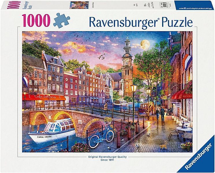 Ravensburger Puzzle Sonnenuntergang Amsterdam 1000p, 1000 günstig online kaufen