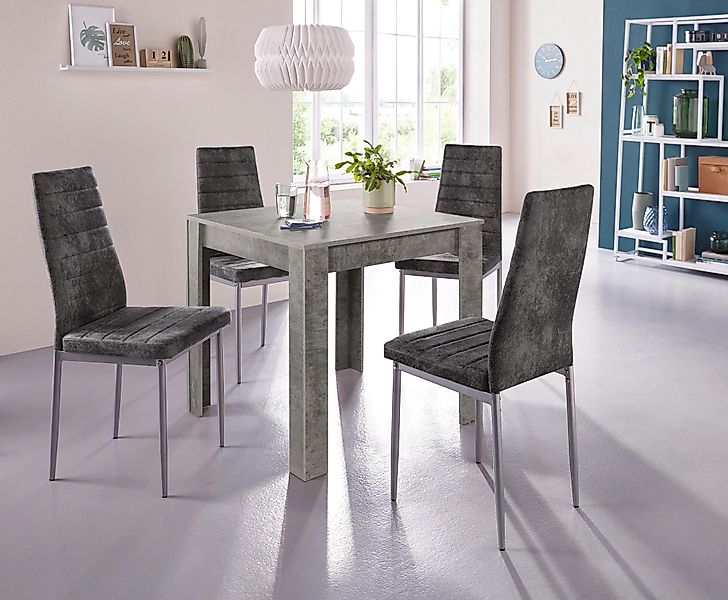 INOSIGN Essgruppe Set, 5 Stk. tlg. Tischgruppe für kleine Räume günstig online kaufen