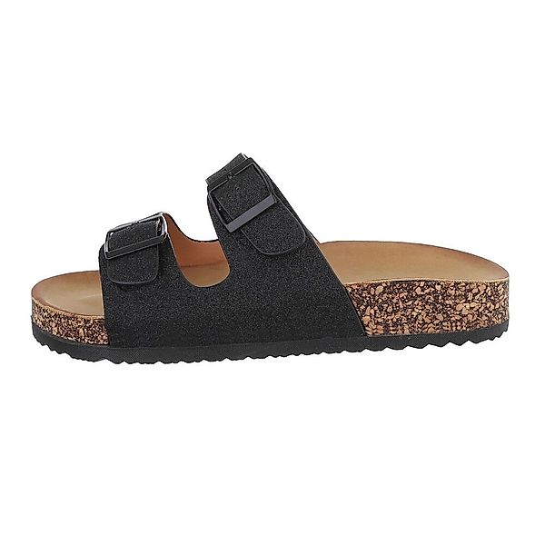 Ital-Design Damen Mules Freizeit Pantolette Flach günstig online kaufen
