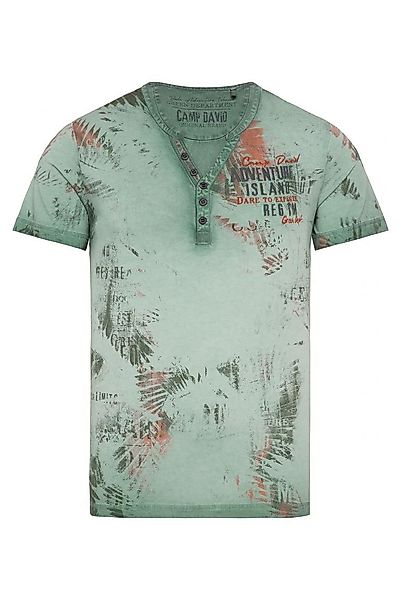 CAMP DAVID Henleyshirt mit All Over günstig online kaufen
