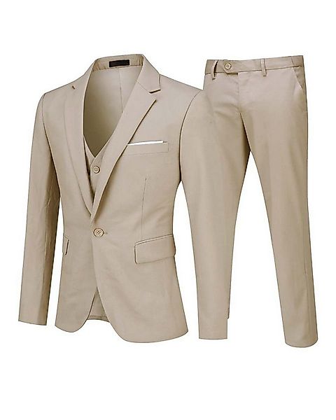 Allthemen Anzug 3-teilig (3 tlg) Edler Slim Fit Herrenanzug für den Busines günstig online kaufen