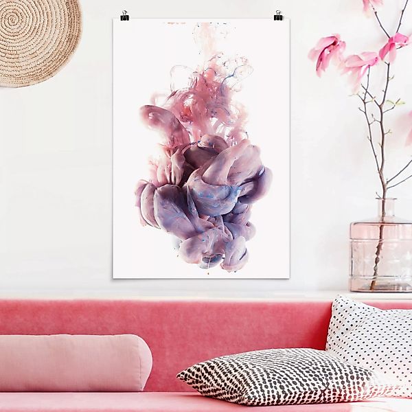 Poster Abstrakt - Hochformat Abstrakte flüssige Farbverläufe günstig online kaufen