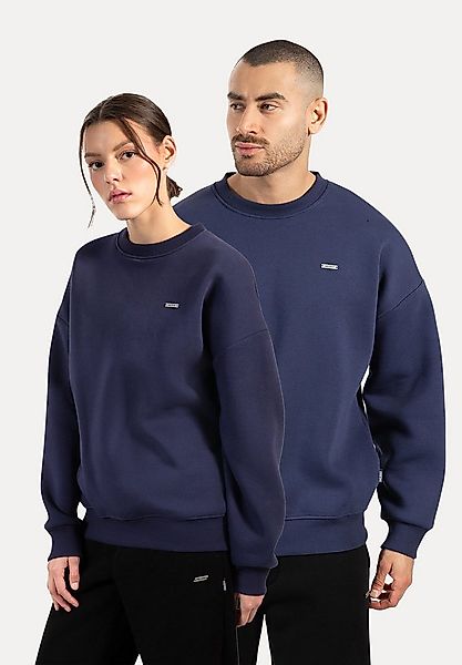 Smilodox Sweatshirt Unisex Riven, Oversize Fit Pulli mit Graviertem Metalll günstig online kaufen