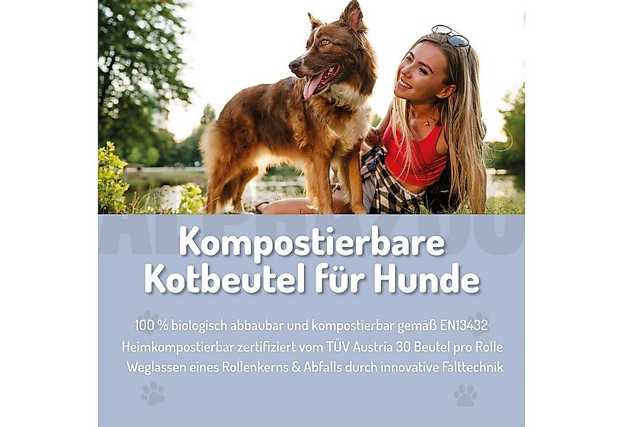 ALPHAZOO Hundekotbeutel Kotbeutel für Hunde I Pupssäckchen Hundebeutel, Kom günstig online kaufen