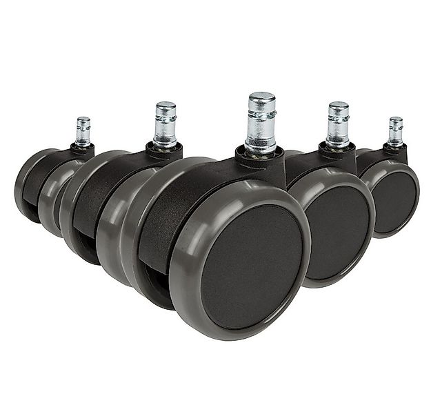 hjh OFFICE Stuhlrolle Stuhlrollen 5x ROLO 11mm/65mm Metall, Kunststoff, (5e günstig online kaufen