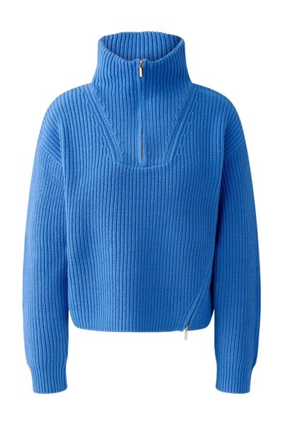 Oui Wollpullover Pullover blue günstig online kaufen
