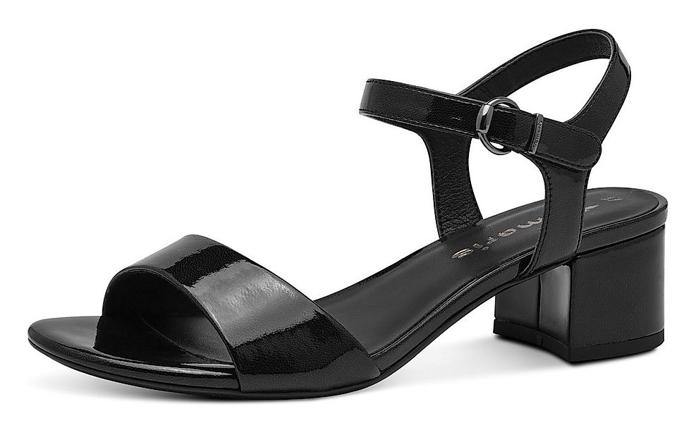 Tamaris Sandalette, Blockabsatz, Festtagsschuh, Abendschuh, Klett unter der günstig online kaufen