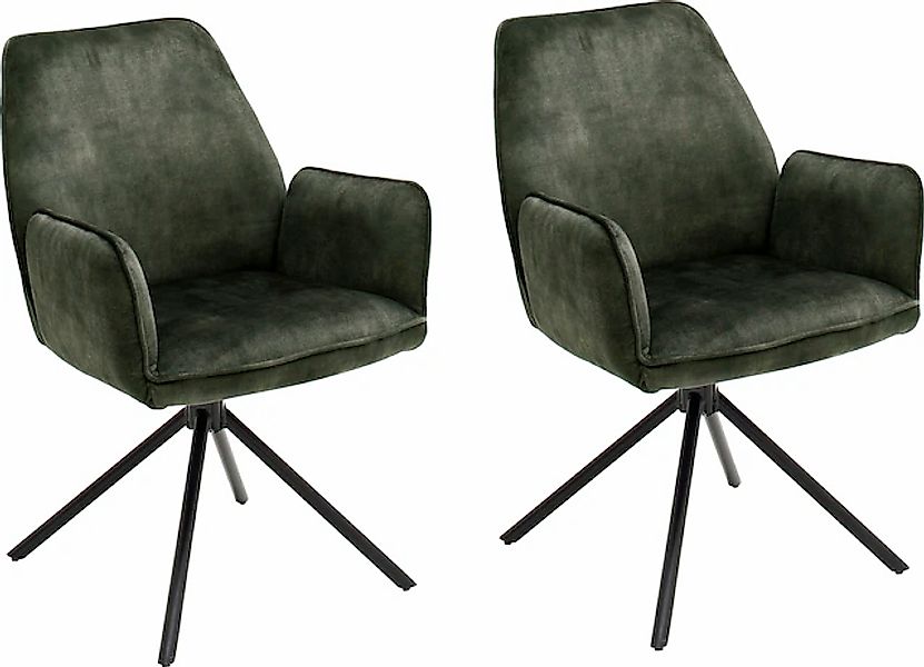 MCA furniture Esszimmerstuhl »Ottawa mit Armlehne«, (Set), 2 St., Vintage, günstig online kaufen