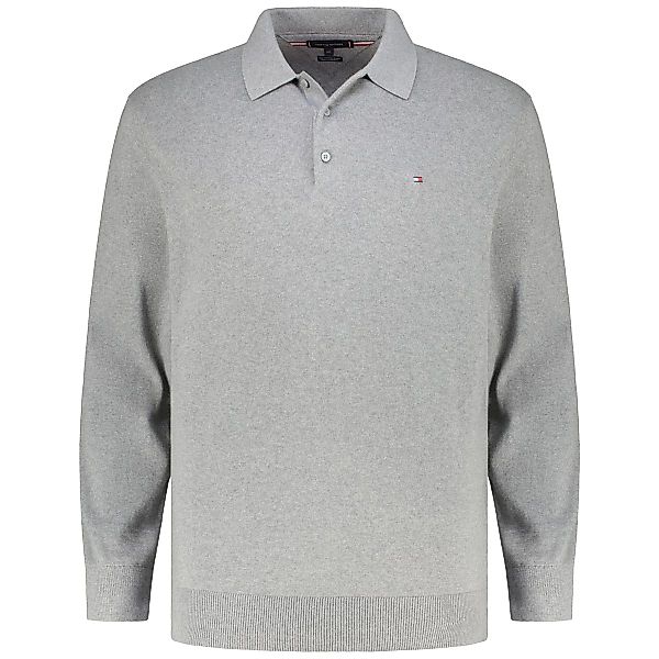 Tommy Hilfiger Poloshirt mit Kaschmir Farbe hellgrau Größe: 5XL günstig online kaufen