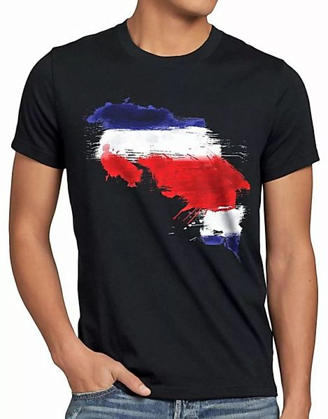style3 Print-Shirt Herren T-Shirt Flagge Costa Rica Fußball Sport WM EM Fah günstig online kaufen