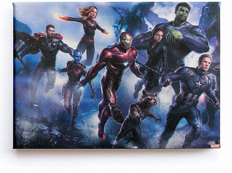 MARVEL Leinwandbild "Leinwandbild Marvel Avengers Heroes 70x50cm", (Packung günstig online kaufen