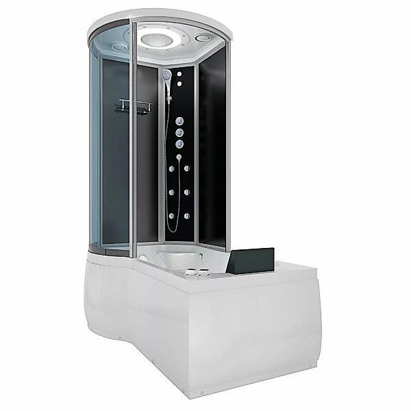 AcquaVapore Kombination Whirlpool Dusche K55-R33-WP-EC Duschkabine Wanne 10 günstig online kaufen