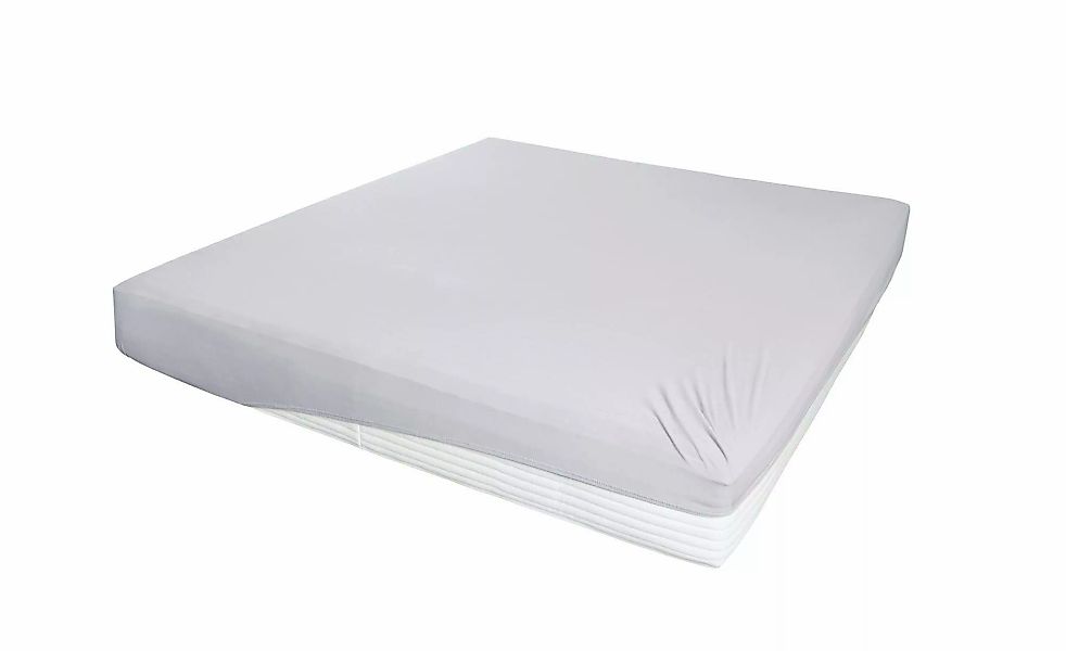 como Jersey-Elasthan Boxspringbetttuch   ¦ grau ¦ Maße (cm): B: 190 H: 26 T günstig online kaufen
