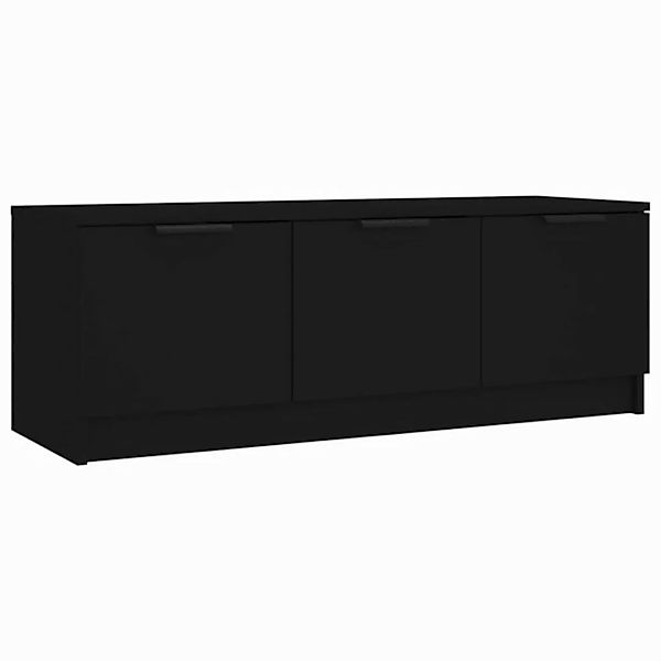 furnicato TV-Schrank Schwarz 102x35x36,5 cm Holzwerkstoff (1-St) günstig online kaufen