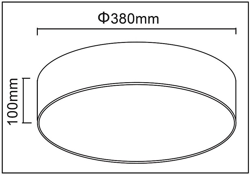 TRANGO LED Deckenleuchte, 3137 Deckenstrahler mit 38cm Ø Sternenhimmel Stof günstig online kaufen