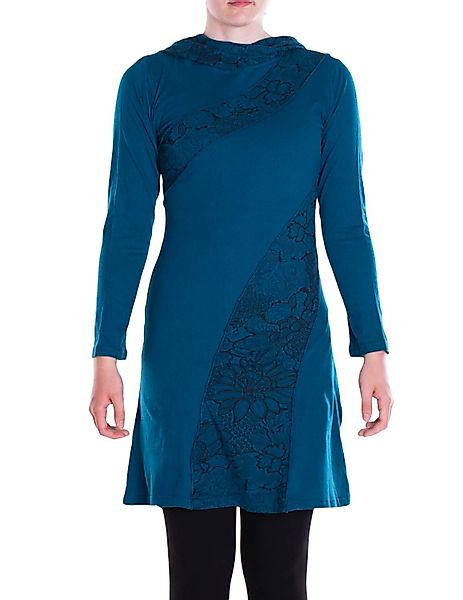 Vishes Tunikakleid Damen Spitzen-Kleid Blumen-kleid Lang-arm günstig online kaufen