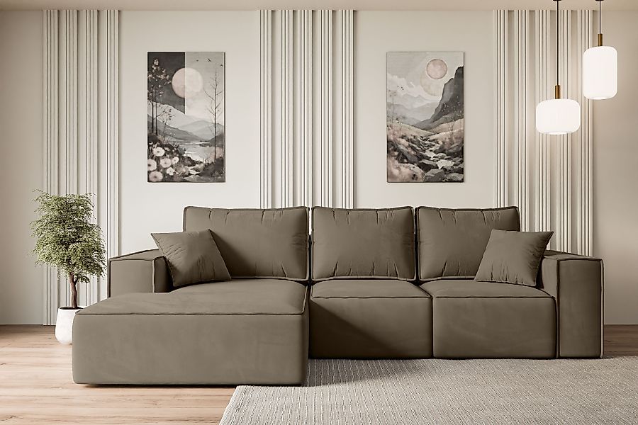 ALTDECOR Ecksofa SERRA-L-S, Couch mit Schlaffunktion, günstig online kaufen