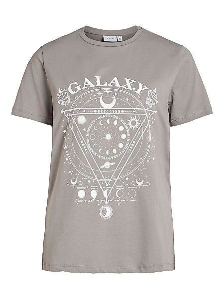 VILA Print T-shirt Damen Grau günstig online kaufen