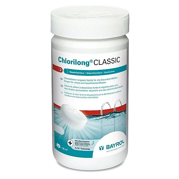 Bayrol Chlorilong Classic Chlortablette zur Langzeitdesinfektion 1,25 kg günstig online kaufen