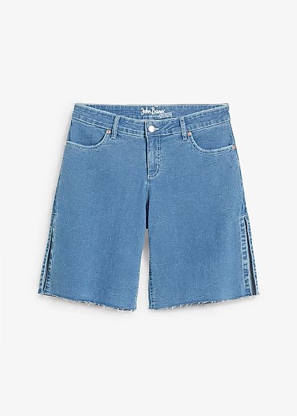 Wide Leg Jeans, Mid Waist, Bermuda günstig online kaufen