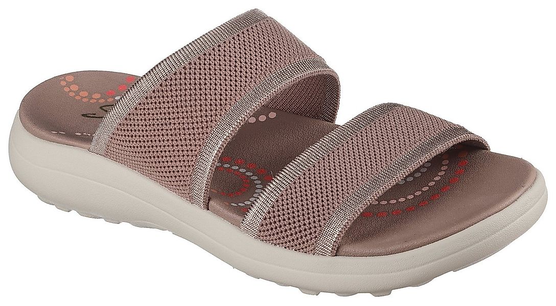 Skechers SPORTY SLIM Pantolette, Keilsandale, Strandschuh in veganer Verarb günstig online kaufen