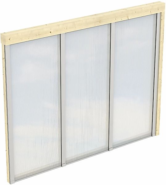Skan Holz Polycarbonat Seitenwand für Terrassenüberdachung 300/289 cm Tiefe günstig online kaufen