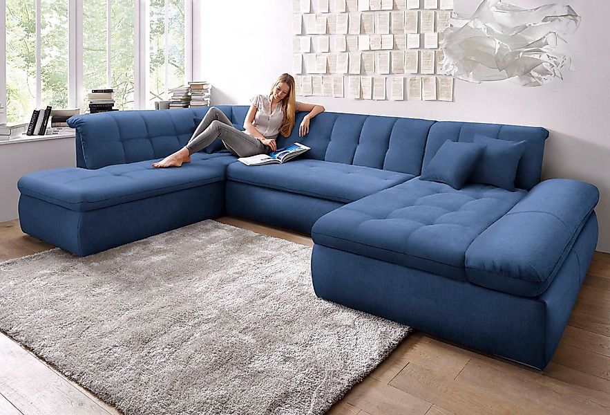 DOMO collection Wohnlandschaft "NMoric im XXL-Format, B/T/H: 353/216/80 cm, günstig online kaufen