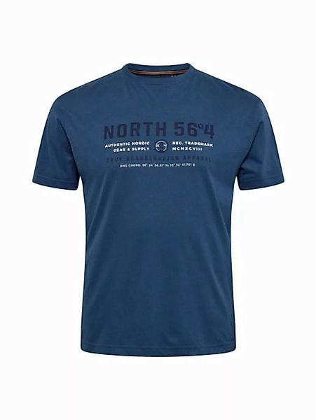 north 56 4 Print-Shirt North 56°4 Printed T-Shirt in großen Größen, petrol günstig online kaufen