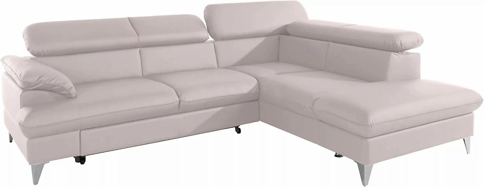 COTTA Ecksofa "Caluso L-Form", mit Kopfteilverstellung, wahlweise mit Bettf günstig online kaufen