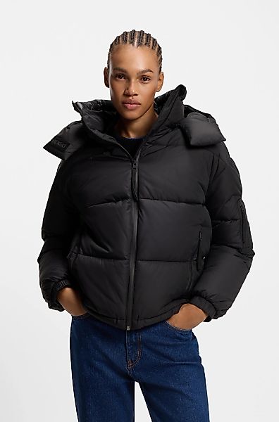 HUGO Blue Steppjacke "Farida" mit Kapuze im Relaxed Fit mit verkürzter Läng günstig online kaufen