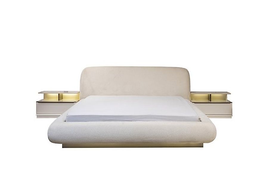 JVmoebel Bett Weißes Schlafzimmer Set Designer Doppelbett Luxuriöse 2x Nach günstig online kaufen