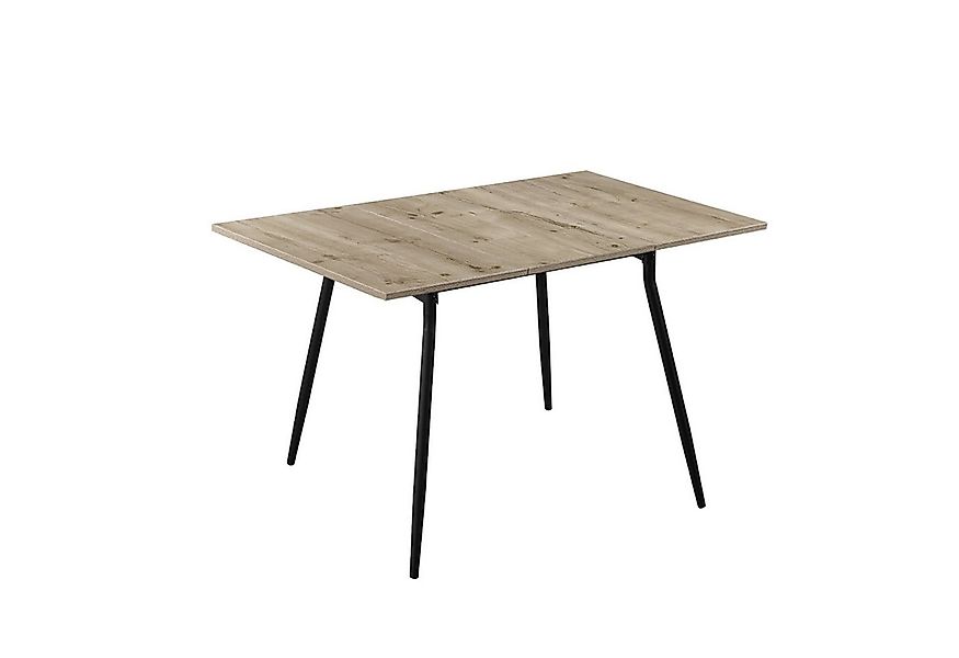 B&D home Esstisch LIO, Metallgestell schwarz oder weiß, ausziehbar, 4-6 Per günstig online kaufen