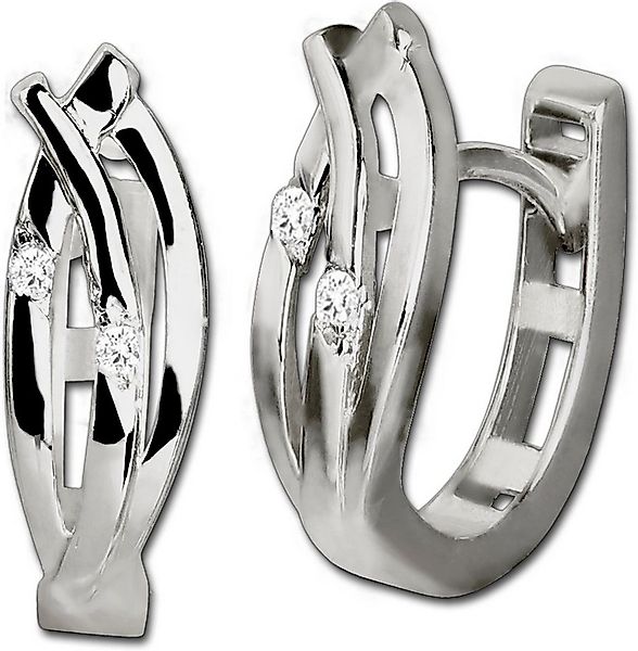 GoldDream Paar Creolen GoldDream Damenschmuck Ohrringe Leaf (Creole), Damen günstig online kaufen