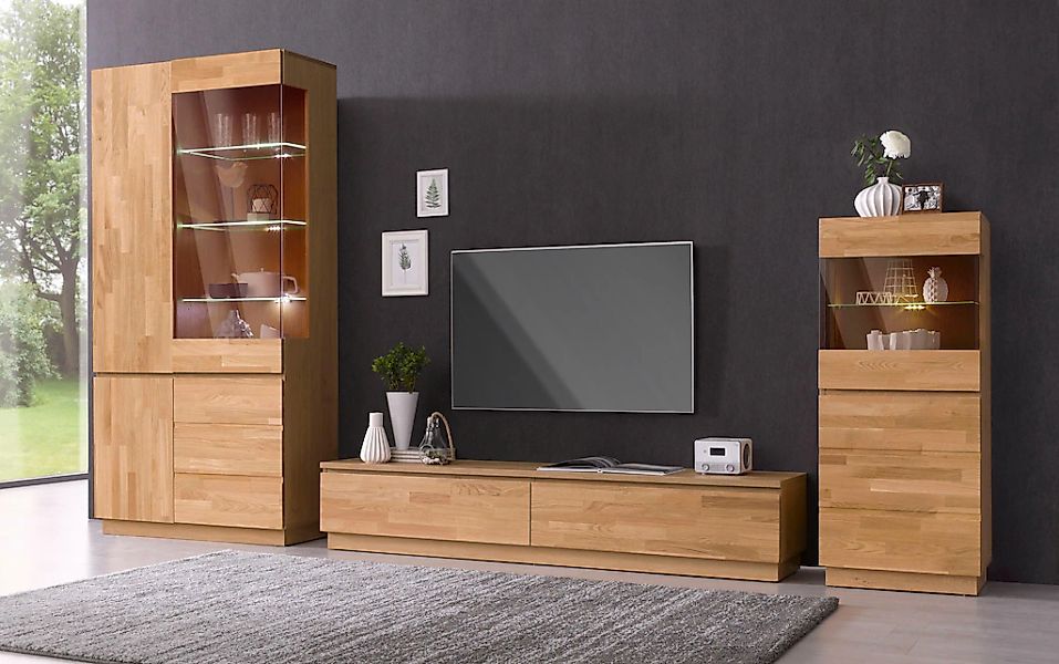 Home affaire Vitrine, Höhe 184 cm, teilmassiv, FSC-zertifiziert günstig online kaufen
