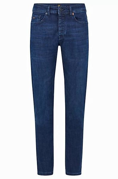 BOSS ORANGE Regular-fit-Jeans Taber BC-P-1 mit Leder-Badge günstig online kaufen