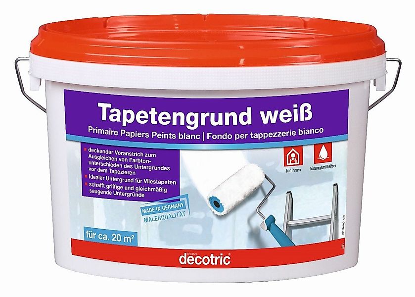 decotric® Haftgrund Decotric Tapetengrund 2,5 L weiß günstig online kaufen