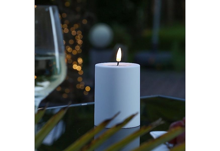 Deluxe Homeart LED-Kerze MIA Deluxe für Außen 3D Flamme flackernd H: 10cm D günstig online kaufen