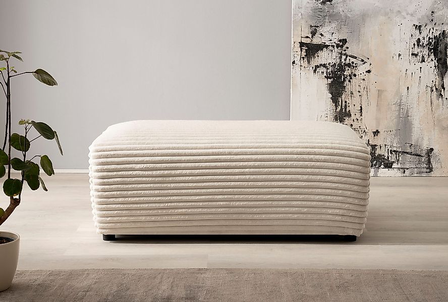 Home affaire Polsterecke "BAKELS, Ecksofa-Set mit Hocker, L-Form mit Schlaf günstig online kaufen